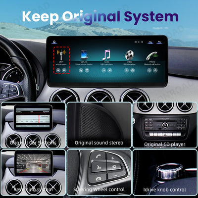 Autoradio CarPlay Mercedes Classe B W245 W246 - installé sur véhicule - Becquet Voiture