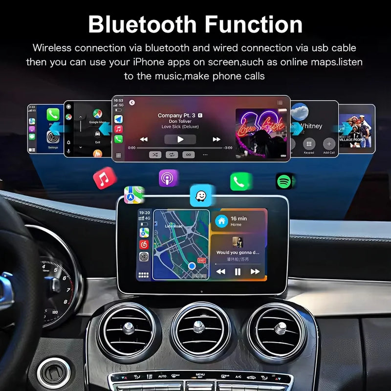 Autoradio CarPlay Mercedes Classe C E GLC - installé sur véhicule - Becquet Voiture