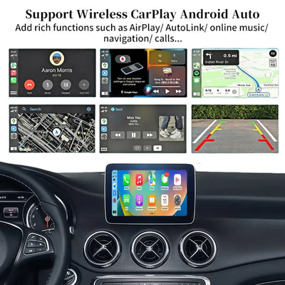 Autoradio CarPlay Mercedes Classe C E GLC - vue arrière - Becquet Voiture