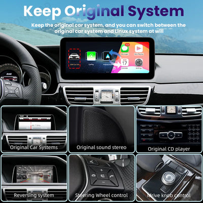 Autoradio CarPlay Mercedes Classe E W212 - packshot studio - Becquet Voiture