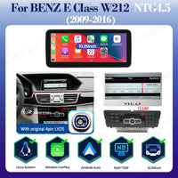 Autoradio CarPlay Mercedes Classe E W212 - vue de dessus - Becquet Voiture
