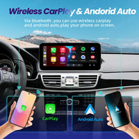 Autoradio CarPlay Mercedes Classe E W212 - vue de trois-quarts - Becquet Voiture