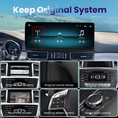 Autoradio CarPlay Mercedes ML GL GLS GLE W166 X166 - installé sur véhicule - Becquet Voiture