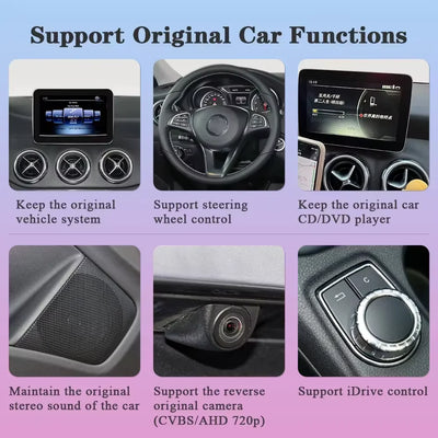 Autoradio CarPlay Sans Fil Mercedes GLK Classe E - packshot studio - Becquet Voiture