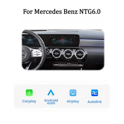 Autoradio CarPlay Sans Fil Mercedes MBUX NTG6.0 - détail du montage - Becquet Voiture