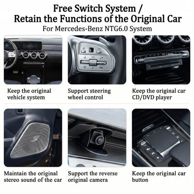 Autoradio CarPlay Sans Fil Mercedes MBUX NTG6.0 - installé sur véhicule - Becquet Voiture