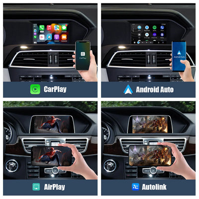 Autoradio CarPlay Sans Fil Mercedes Multi-Châssis - vue arrière - Becquet Voiture