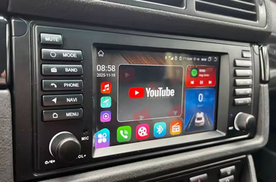 Autoradio Connecté Android Auto CarPlay BMW Série 5 E39 - vue arrière - Becquet Voiture