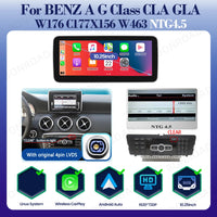 Autoradio Mercedes Classe A W176 CarPlay Android Auto - vue de face 2 - Becquet Voiture