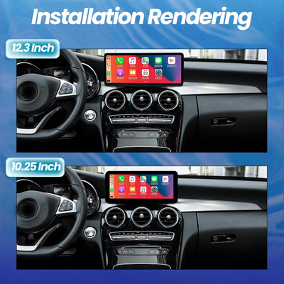 Autoradio Mercedes Classe C W205 GLC 2014-2018 - packshot studio - Becquet Voiture