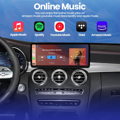 Autoradio Mercedes Classe C W205 GLC 2014-2018 - vue rapprochée - Becquet Voiture