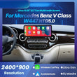 Autoradio Mercedes Classe V W447 CarPlay Android Auto