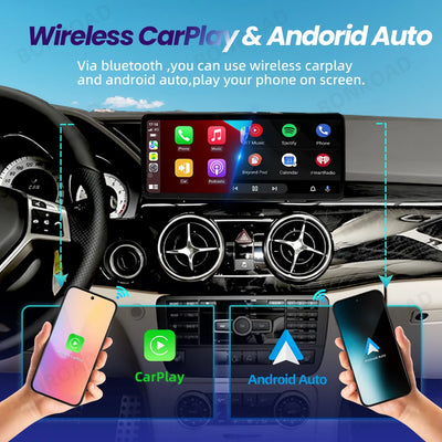 Autoradio Mercedes GLK X204 2008-2015 CarPlay Android Auto - installé sur véhicule - Becquet Voiture