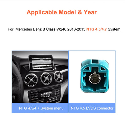 Autoradio Tactile 10,25 Pouces CarPlay Mercedes Classe B - détail du montage - Becquet Voiture