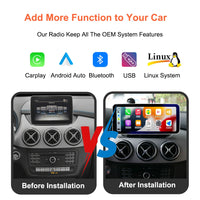 Autoradio Tactile 10,25 Pouces CarPlay Mercedes Classe B - vue arrière - Becquet Voiture