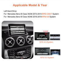 Autoradio Tactile 10,25 Pouces CarPlay Mercedes Classe B - vue de profil - Becquet Voiture