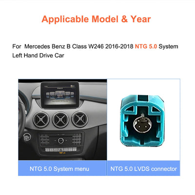 Autoradio Tactile 10,25 Pouces CarPlay Mercedes Classe B - vue rapprochée - Becquet Voiture