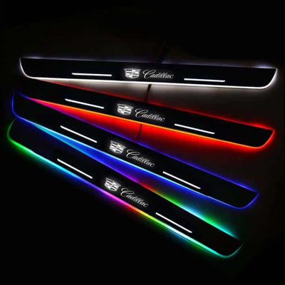 Seuils de Porte LED Cadillac 7 Couleurs Magnétiques