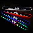 Seuils de Porte LED FIAT Sans Fil 7 Couleurs Aimantés