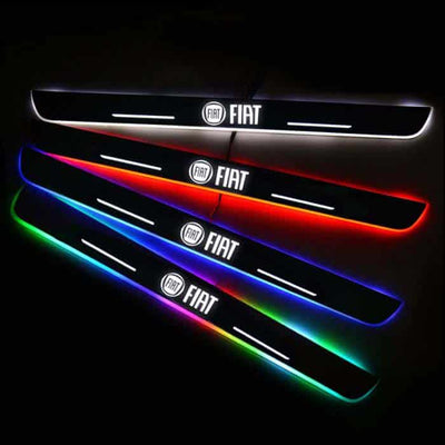 Seuils de Porte LED FIAT Sans Fil 7 Couleurs Aimantés
