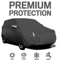 Bâche de Protection Voiture Berline Universelle - vue de face - Becquet Voiture