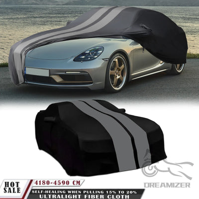 Bâche de Protection Voiture Universelle Porsche - vue arrière - Becquet Voiture