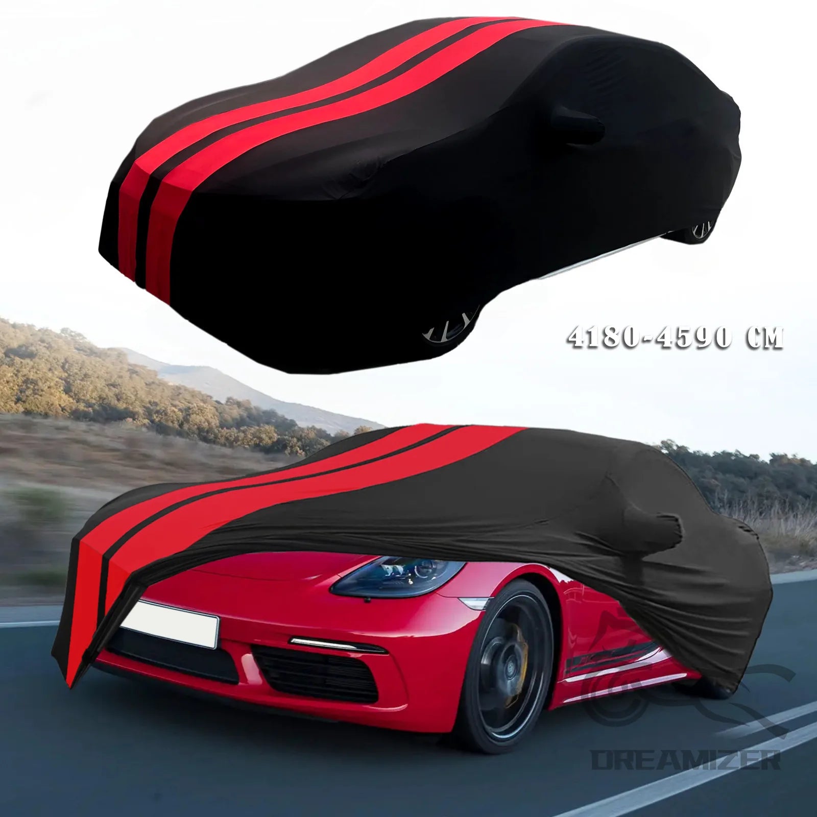 Bâche de Protection Voiture Universelle Porsche - vue de face - Becquet Voiture