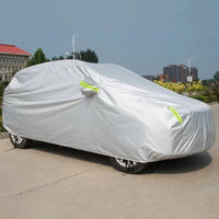 Bâche de Protection Voiture Universelle SUV Berline Étanche Anti-UV - vue arrière - Becquet Voiture