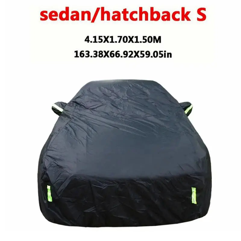 Bâche de Protection Voiture Universelle SUV Berline Noire Anti-UV - packshot studio - Becquet Voiture