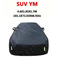 Bâche de Protection Voiture Universelle SUV Berline Noire Anti-UV - vue de face 2 - Becquet Voiture