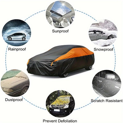 Bâche de Protection Voiture Universelle SUV Berline - vue de trois-quarts - Becquet Voiture