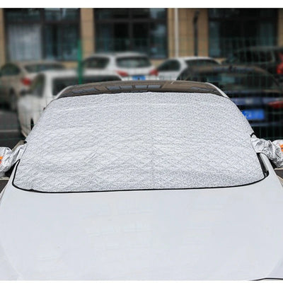Bâche Pare-Brise Magnétique Anti-Givre Voiture Hiver - installé sur véhicule - Becquet Voiture