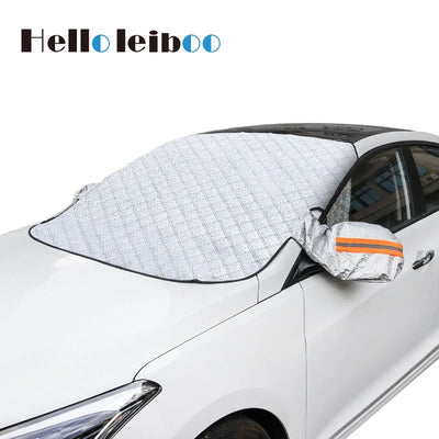 Bâche Pare-Brise Magnétique Anti-Givre Voiture Hiver - vue de face - Becquet Voiture