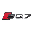 Badge coffre Audi SQ7 Black Edition logo noir