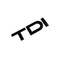 Badge coffre Audi TDI Black Edition 30 35 40 45 50 55 TDI - détail du montage - Becquet Voiture
