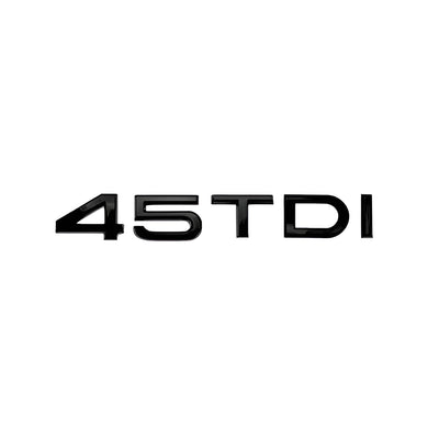 Badge coffre Audi TDI Black Edition 30 35 40 45 50 55 TDI - vue de trois-quarts - Becquet Voiture