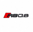 Badge Coffre Noir Audi RSQ8 Black Edition Emblem Arrière Sport
