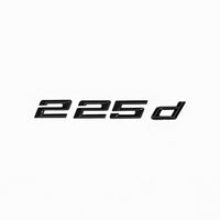 Badge coffre noir BMW Série 2 F22 lettrage 218i 220d 225i - vue rapprochée - Becquet Voiture