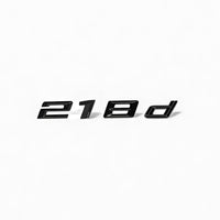 Badge coffre noir BMW Série 2 F22 lettrage motorisation gloss - vue de dessus - Becquet Voiture