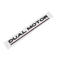 Badge DUAL MOTOR Tesla Model 3 Y - installé sur véhicule - Becquet Voiture