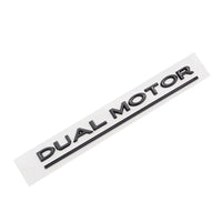 Badge DUAL MOTOR Tesla Model 3 Y - vue arrière - Becquet Voiture