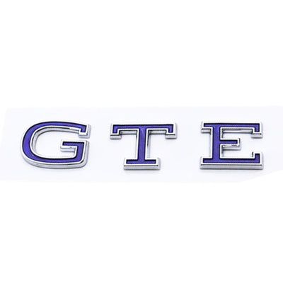 Badge GTE Volkswagen Golf 7 8 Avant Arrière - packshot studio - Becquet Voiture
