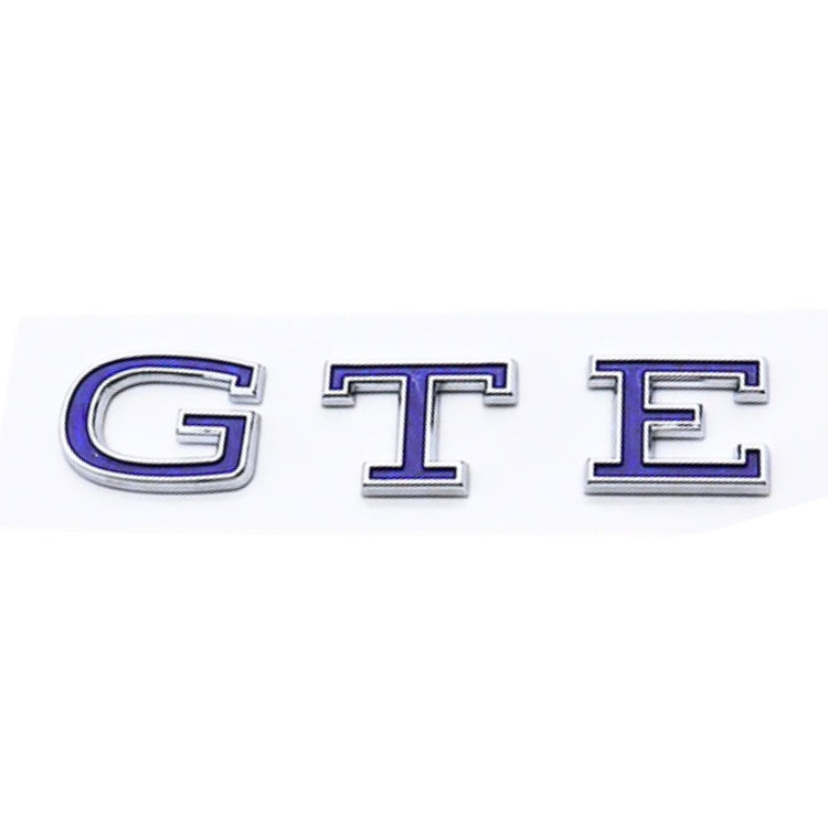 Badge GTE Volkswagen Golf 7 8 Avant Arrière - packshot studio - Becquet Voiture