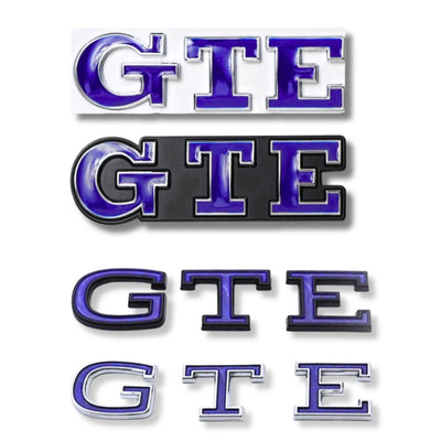 Badge GTE Volkswagen Golf 7 8 Avant Arrière - vue de face - Becquet Voiture