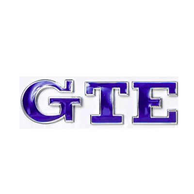 Badge GTE Volkswagen Golf 7 8 Avant Arrière - vue de trois-quarts - Becquet Voiture