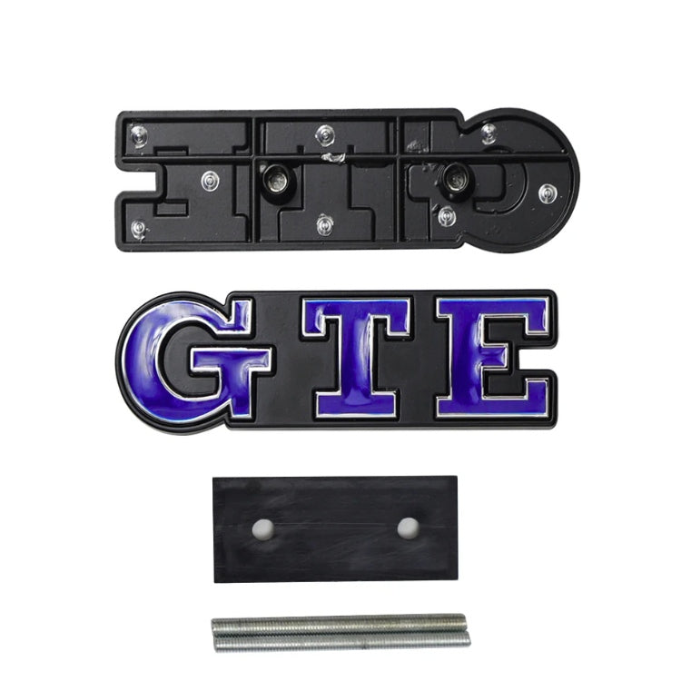 Badge GTE Volkswagen Golf 7 8 Avant Arrière - vue rapprochée - Becquet Voiture