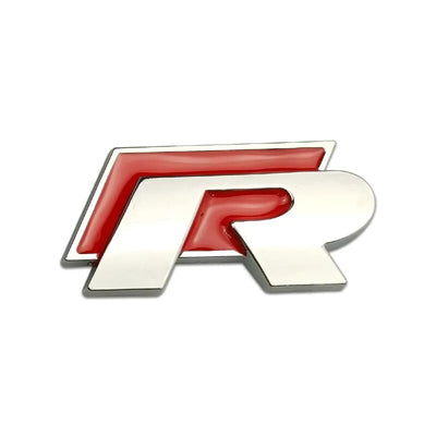 Badge Logo R VW Golf Avant Arrière - vue de dessus - Becquet Voiture
