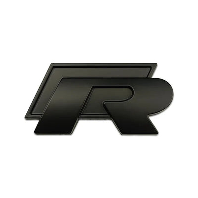 Badge Logo R VW Golf Avant Arrière - vue de face 2 - Becquet Voiture
