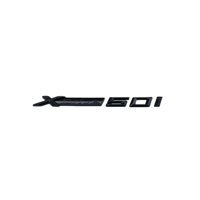 Badge Noir Coffre BMW X6 Xdrive 30d 35i 35d 40i - installé sur véhicule - Becquet Voiture