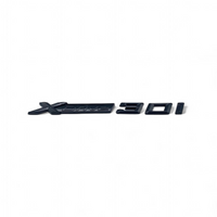 Badge Noir Coffre BMW X6 Xdrive 30d 35i 35d 40i - vue arrière - Becquet Voiture